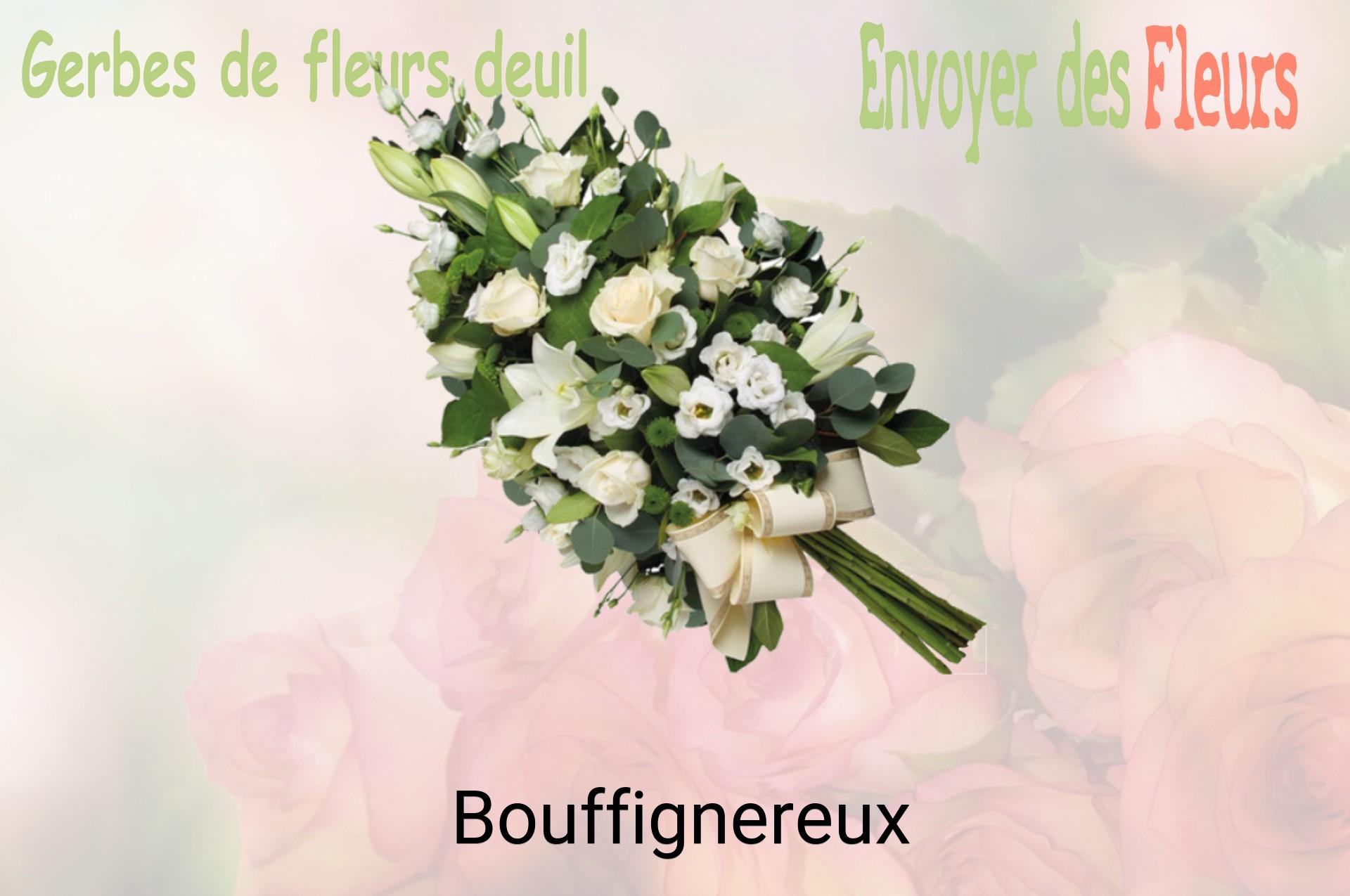Gerbe de fleurs de deuil livrée à Bouffignereux